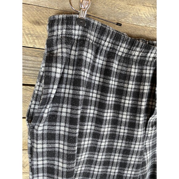 Fruit Of The Loom Men's Sleepwear Sz XL Pants Black Grey Plaid Polyester - Picture 2 of 10